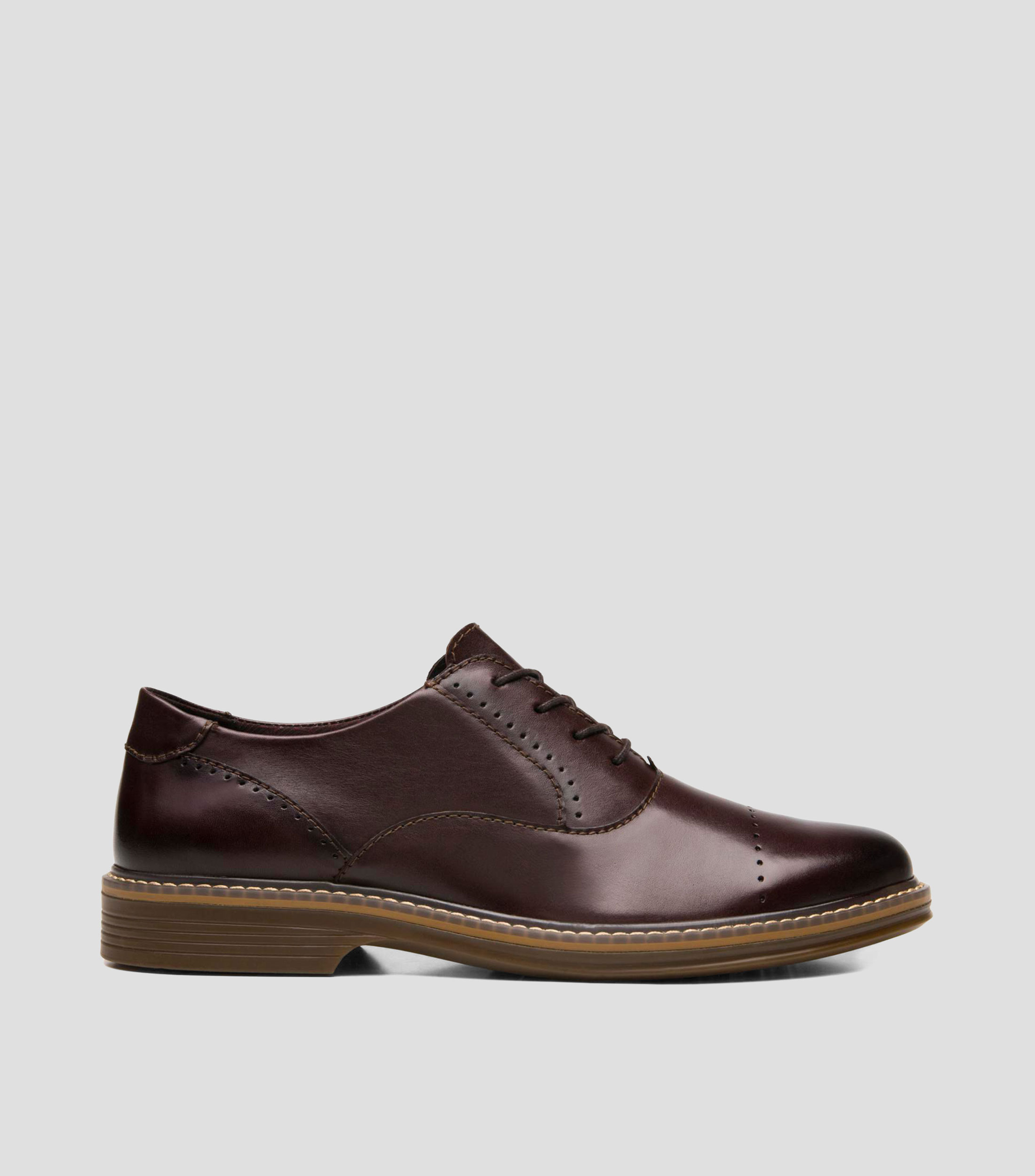 Zapatos casuales Elías en piel con tacón bajo de media luna Hombre